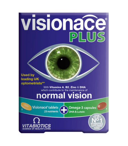 Vitabiotics Visionace Plus Tablets 56 capsules for eye health