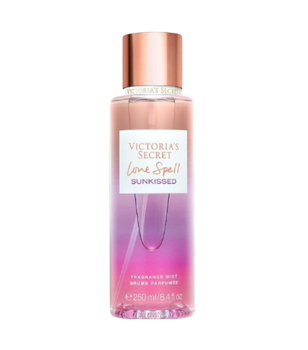 Victoria's Secret Love Spell SunKissed Fragrance Body Mist 250ml bottle with floral design