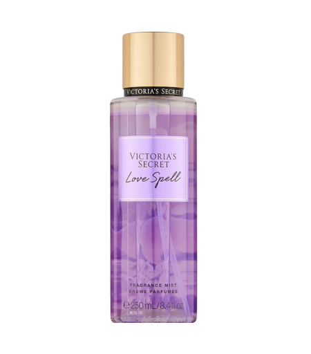 Victoria's Secret Love Spell Fragrance Body Mist 250ml bottle with pink floral design