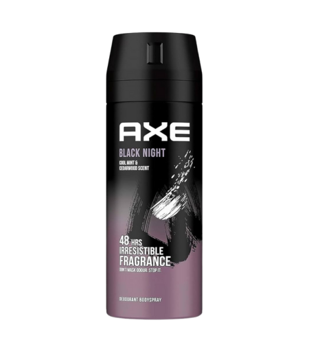 AXE Black Night Deodorant Body Spray 150ml – Long-lasting men’s fragrance