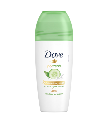 Dove Go Fresh Cucumber & Green Tea Antiperspirant Roll-on 50ml – Alcohol-Free with 48-Hour Protection