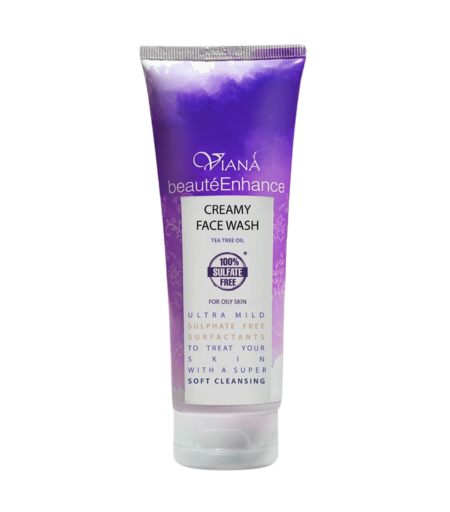 Viana Beauty Enhance Creamy Face Wash with Rose Petal for Oily Skin 100ml – Gentle Sulphate-Free Cleanser in Sri Lanka