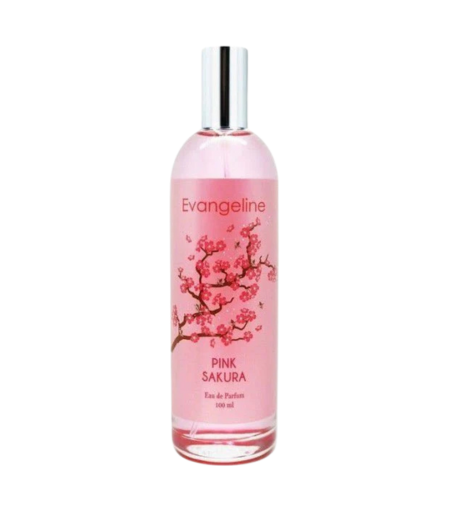 Evangeline Pink Sakura Perfume 100ml – Floral Fruity Fragrance for Women