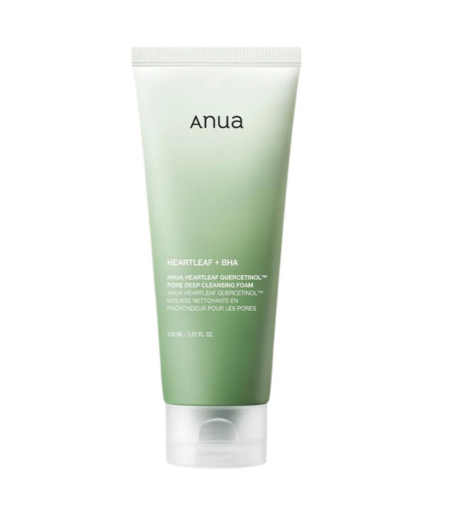 ANUA Heartleaf Quercetinol Pore Deep Cleansing Foam 150ml – Gentle BHA Face Wash for Acne-Prone Skin in Sri Lanka