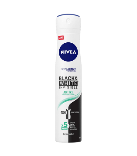 Nivea Black & White Invisible Active + Antibacterial Deodorant Spray 200ml – Best Price in Sri Lanka