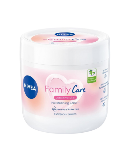 Nivea Family Care Moisturizing Cream Sensitive Skin 450ml – Original Moisturizer in Sri Lanka