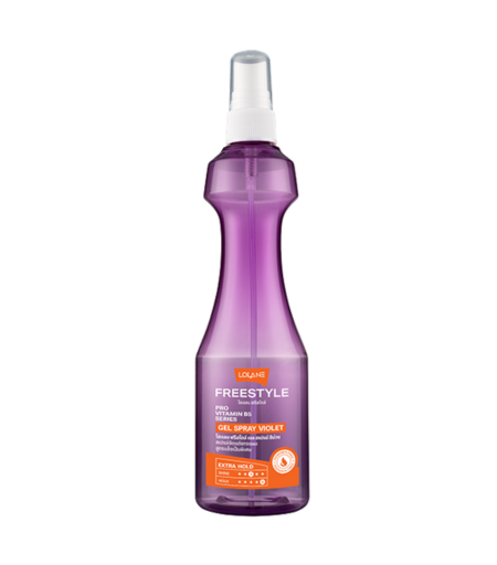 Lolane Freestyle Pro Vitamin B5 Series Hair Gel Spray Violet 215ml – Strong Hold Styling Spray in Sri Lanka
