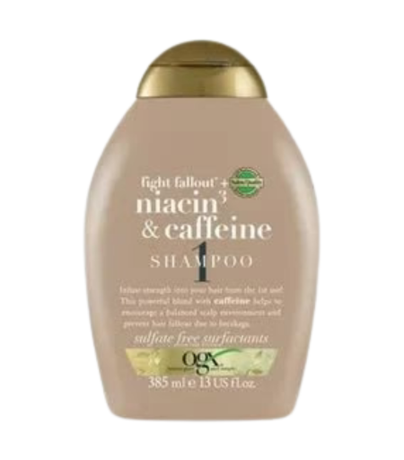 OGX Fight Fallout Niacin & Caffeine Shampoo 385ml – Anti Hair Fall Shampoo in Sri Lanka