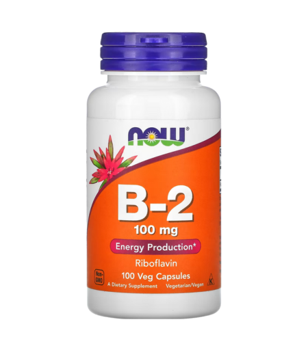 Now Vitamin B-2 Energy Production Riboflavin Capsules 100mg – Boost Energy & Wellness in Sri Lanka