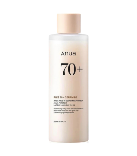 Anua Rice 70 + Ceramide Glow Milky Toner 250ml – Hydrating & Brightening Korean Toner in Sri Lanka