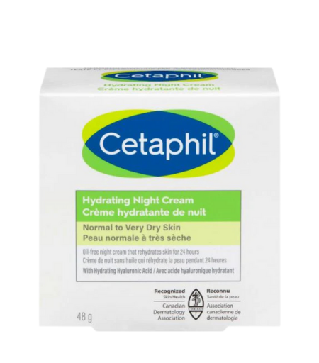 Cetaphil Hydrating Night Cream 48g – Deep Hydration for Sensitive Skin Cetaphil Hydrating Night Cream 48g – Overnight Moisturizer with Hyaluronic Acid for Sensitive Skin in Sri Lanka