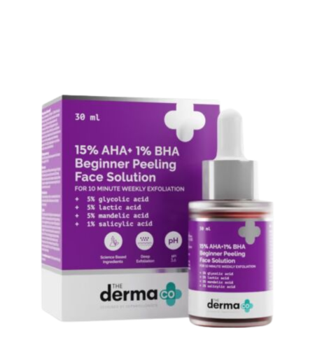The Derma Co. 15% AHA + 1% BHA Peeling Solution 30ml