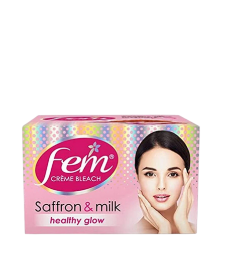 Fem Salon Professional Saffron Creme Bleach with Saffron & Milk 40g