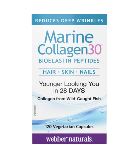 Webber Naturals Marine Collagen 30 Bioelastin Peptides Capsules 120