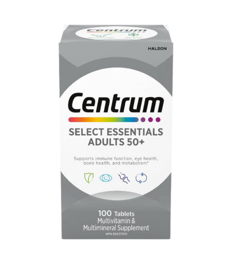 Centrum Select Essentials 50+ Multivitamin 100 Tablets
