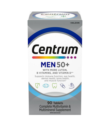 Centrum Men 50+ Multivitamin 90 Tablets 