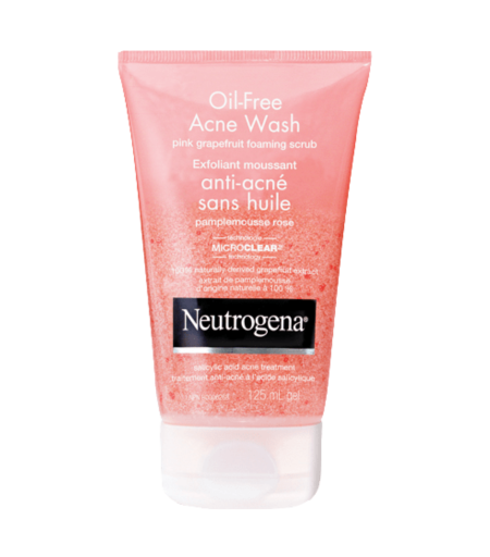 Neutrogena Oil Free Pink Grapefruit Acne Wash Foaming Scrub with Salicylic Acid 125ml
