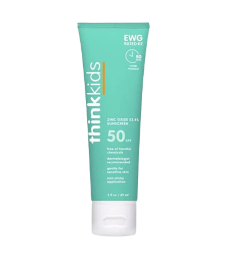 Thinkkids Zinc Oxide 20% Sunscreen SPF 50 89ml