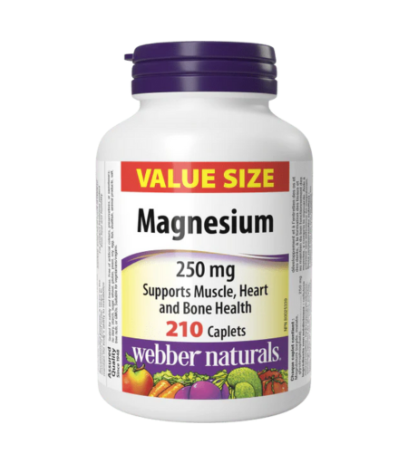 Webber Naturals Magnesium 250 mg - 100 Caplets