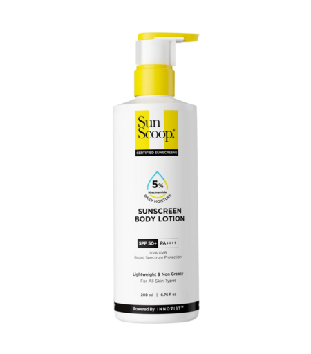 Sun Scoop 5% Niacinamide Sunscreen Body Lotion SPF 50+ PA++++ 200ml