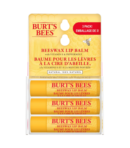 Burt's Bees 100% Natural Moisturizing Lip Balm (3 Flavors)