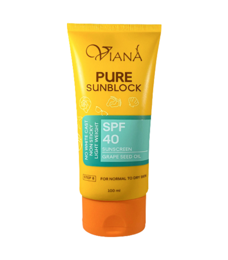 Viana Pure Sunblock SPF 40 Normal to Dry Skin 100ml