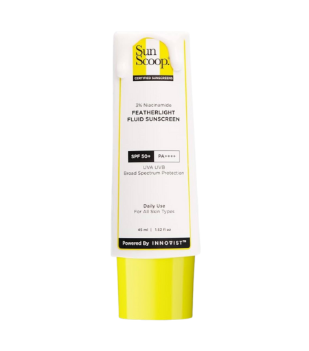 SunScoop 3% Niacinamide Featherlight Fluid Sunscreen SPF 50+ PA++++ 45ml