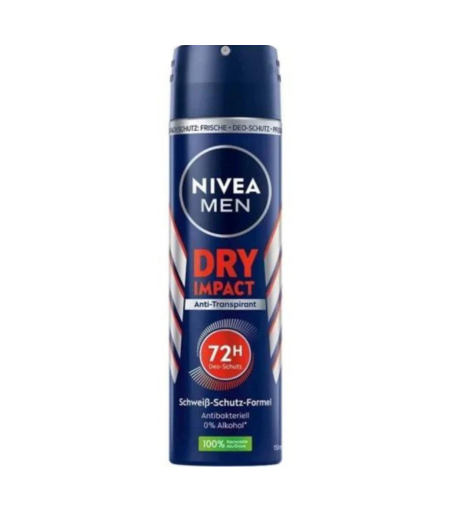 Nivea Men Dry Impact Deodorant Body Spray 150ml Original Product Sri Lanka