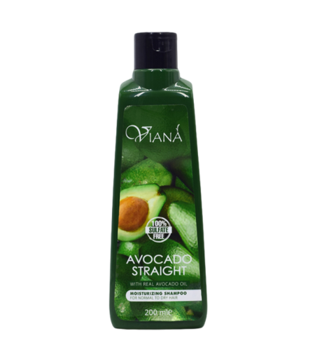 Viana Avocado Straight Shampoo 200ml for Smooth and Hydrated Hair Sri Lanka