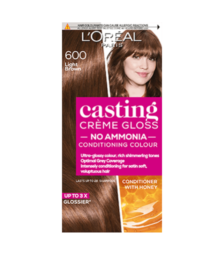 Loreal Casting Cream Gloss Hair Color - Light Brown 600
