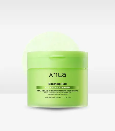 Anua Azelaic 10 Hyaluron Redness Soothing Pad 230ml (90 sheets) – Korean Skincare for Sensitive Skin in Sri Lanka