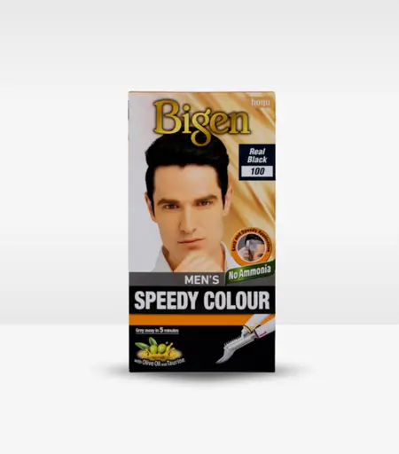Bigen Men’s Speedy Hair Color 100 Natural Black Box
