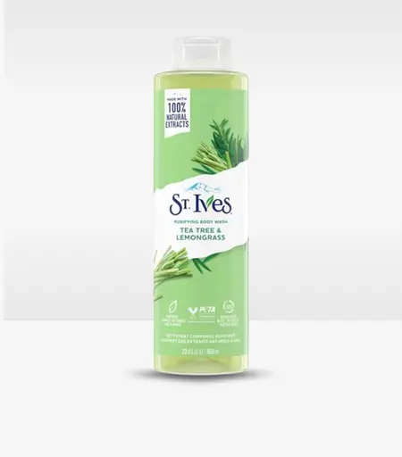 St. Ives Tea Tree & Lemongrass Body Wash 650ml – Refreshing Body Cleanser in Sri Lanka
