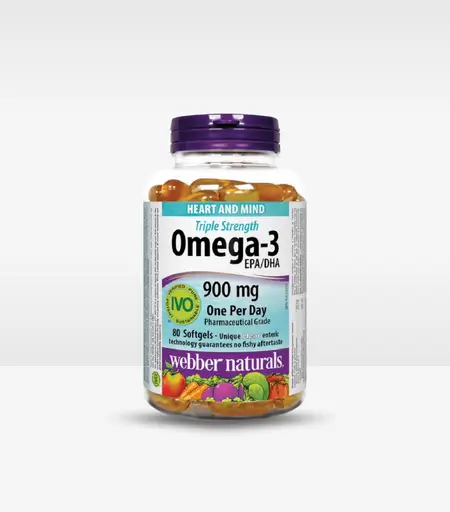 Webber Naturals Omega-3 900mg Softgels 80