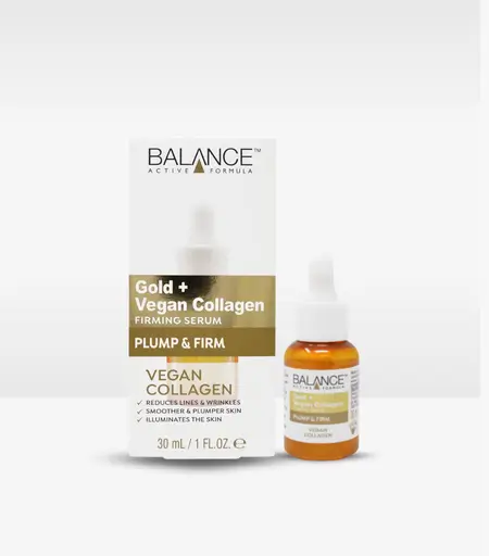 Balance Active Formula Gold + Vegan Collagen Firming Serum 30ml – Radiance & Firmness Booster
