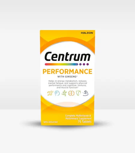 Centrum Performance with Ginseng Complete Multivitamin 75 Tablets