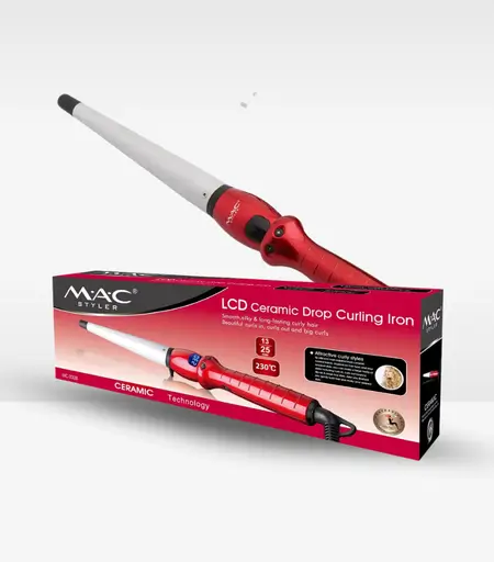 MAC Styler LCD Ceramic Drop Curling Iron MC-3326 – Professional Hair Curler in Sri Lanka
