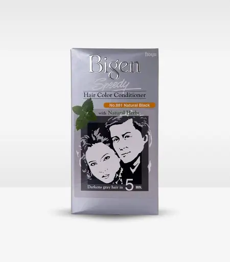 Bigen Speedy Hair Color Conditioner 881 Natural Black Pack