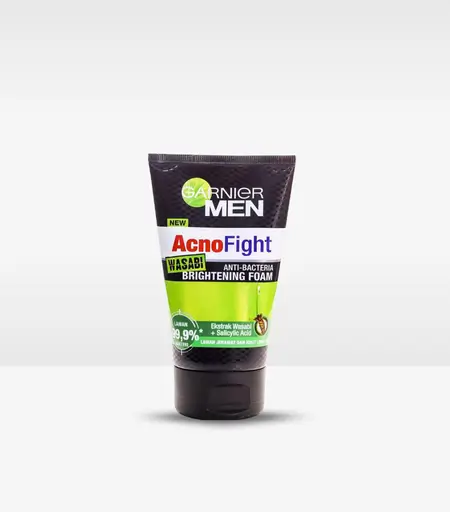 Garnier Men Acno Fight Anti-Bacteria Brightening Foam 100ml – Anti-acne Face Wash in Sri Lanka
