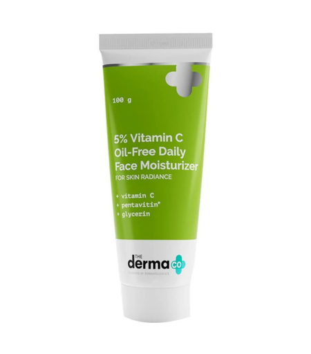 The Derma Co 5% Vitamin C Oil-Free Daily Face Moisturizer 100g