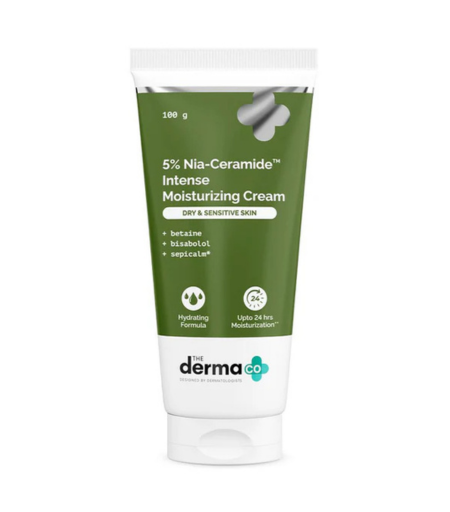 The Derma Co 5% Nia-Ceramide Intense Moisturizing Cream 100g