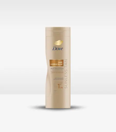 Dove Body Love Care Visible Glow Self-Tan Body Lotion 400ml – Gradual Tanning Lotion for All Skin Types