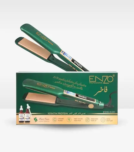 Enzo Custom Straighten Ceramic Hair Straightener Flat Iron EN-3973