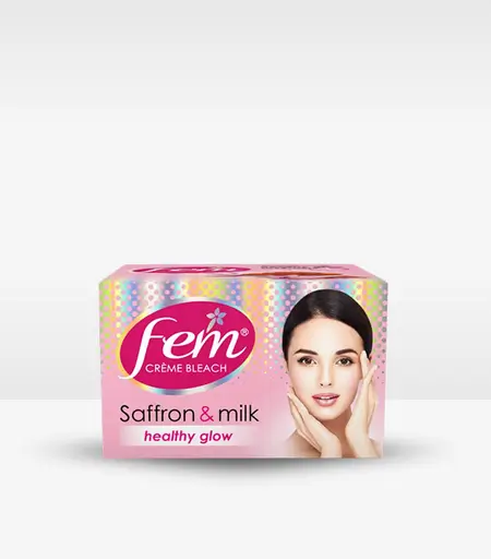 Fem Salon Professional Saffron Creme Bleach with Saffron & Milk 64g Original Product in Sri Lanka