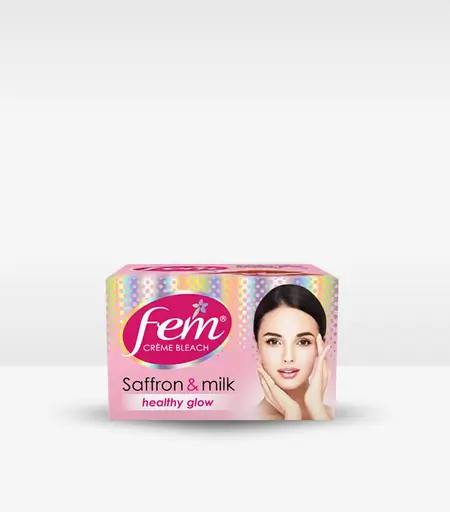 Fem Salon Professional Saffron Creme Bleach with Saffron & Milk 40g