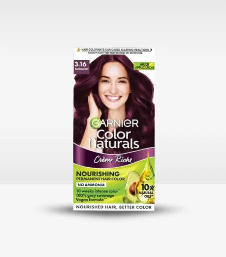 Garnier Color Naturals Shade 3.16 Burgundy Hair Color Original Product in Sri Lanka