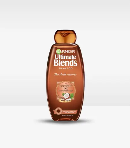 Garnier Ultimate Blends Coconut Oil & Cocoa Butter Smoothing Shampoo 400ml – Anti-Frizz Shampoo in Sri Lanka