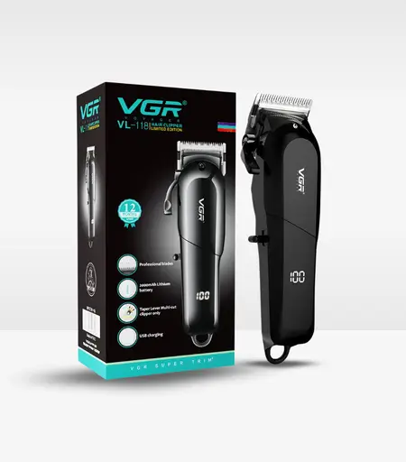VGR Professional Corded & Cordless Hair Clipper V-118