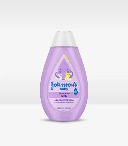 Johnsons Baby Bed Time Bath 400ml Bottle – Gentle Wash for Baby Sleep