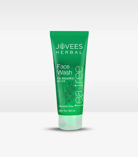 Jovees Tea Tree Oil Control Face Wash 120ml for Oily & Acne-Prone Skin